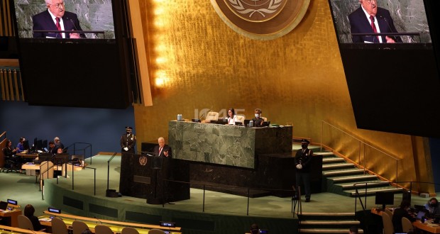 الرئيس محمود عباس يلقي خطابا أمام الجمعية العامة للأمم المتحدة